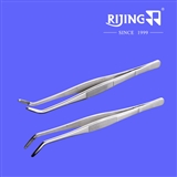 stainless steel curved tweezers