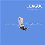 presser foot with spring guide SG40L Hinged Raising Foot Left Compensating Foot with Guide for Lockstitch
