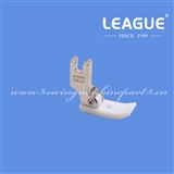 T69L 1/8 Teflon Presser Foot Piping groove Left side of the foot and needle hole plastic presser foot