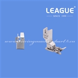 presser foot with spring guide SG25L Hinged Raising Foot Left Compensating Foot with Guide for Lockstitch