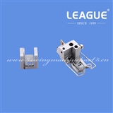 GL867AO Pneumatic Left Compensating Guide Foot 4x3mm with PF867D Double Needle Feeding Foot for Durkopp 867